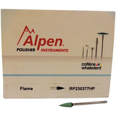 Coltene Alpen CAD/CAM Restoration+ Polisher, Flame Shape, Medium Grit, HP Shank, 5/Pk, 230377HP thumbnail 5