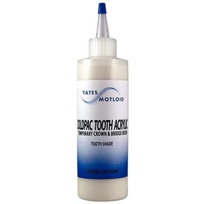 Yates Motloid Coldpac Tooth Acrylic Powder, Shade 68, 2 oz Bottle - Coldpac Acrylic Powder, 2 oz - #68 - Image 1