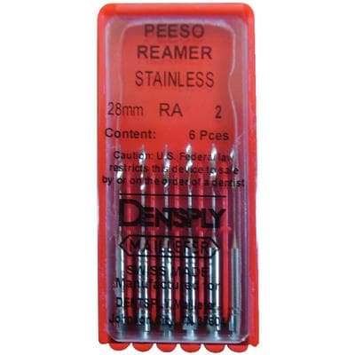 Stainless Steel Peeso Reamers, RA, 28 mm, #2, 6/Pk, 671538 thumbnail 2