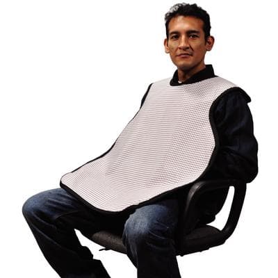 Cling Shield Patient Vinyl Apron, Adult - Taupe, 0.3 mm Lead Equivalency, 22-1/4" x 24-1/4", No Collar, 1/Pkg thumbnail 5