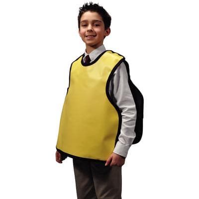 Palmero Cling Shield Child Pano Dual X-Ray Apron, Beige Vinyl, No Collar, 0.3mm Lead-Lined, 19 7/8" x 19 1/2", 26CBEIGE thumbnail 5