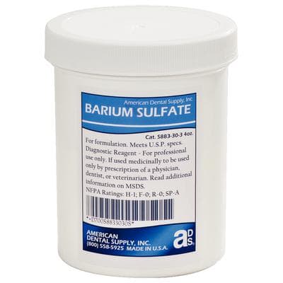 Barium Sulfate Powder, 4 oz Jar thumbnail 3
