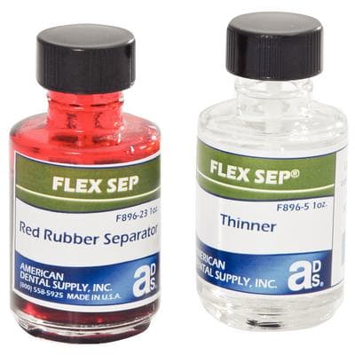 Flex-Sep Rubber Separator Kit, Red, 1 oz Bottle with Thinner, 1 Kit/Pkg thumbnail 2