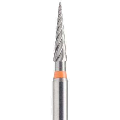 Meisinger Twist Trimming & Finishing Carbide Bur, FG, ET6, Fine, Pointed Taper, 1.4mm Head, 8-12 Flute, 5/Pk, D0134-014-FG thumbnail 12