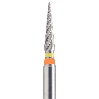 Meisinger Tungsten Carbide T&F Finishing Bur with Twist, ET6, Extra-Fine 20 Flute, 1.4 mm Diameter, Friction Grip, 5/Pkg, D0134F-014-FG thumbnail 6