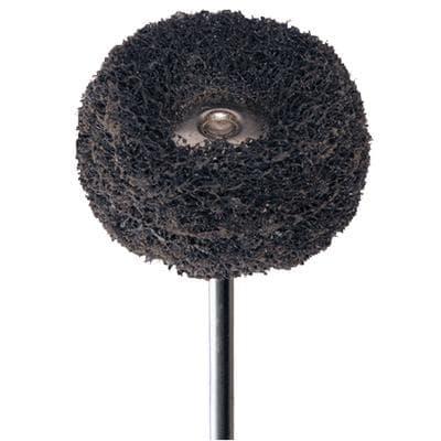 Meisinger Fuzzie Polishing Wheel, Acrylic, Medium Grit, Grey, 25mm, Handpiece, 5/Pkg, 253M-250-HP thumbnail 12