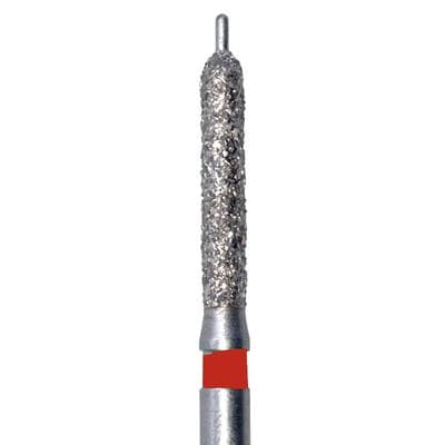 Meisinger 509F-014-FG Crown Prep Diamond Bur, Tapered Guide Tip, Fine (Red), 1.4mm Head, 8mm Length, Friction Grip, 5/Pk thumbnail 6