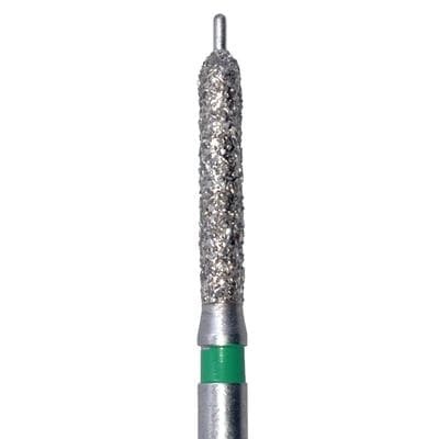 Meisinger 509G-014-FG Crown Prep Diamond Bur, Coarse (Green), Straight Guide Tip, 1.4mm Head, 8mm Working Length, Friction Grip, 5/Pk thumbnail 6
