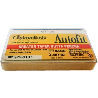 Kerr AutoFit GT Gutta Percha Points, Greater Taper, Size 12-S (0.98 mm Max. Diameter), 50/Box, 972-0107 thumbnail 9