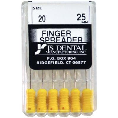 Finger Spreaders, Stainless Steel, 25mm, Size 20, ISO Color-Coded Plastic Handle, 6/Pkg - Finger Spreaders - Stainless Steel - 25mm #20 - Image 1