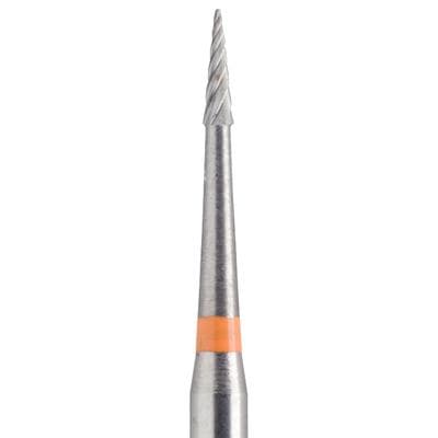Meisinger Tungsten Carbide Twist Trimming & Finishing Bur, FG, ET3, 0.8 mm, Fine, Orange, 5/Pk, D0132-008-FG thumbnail 7