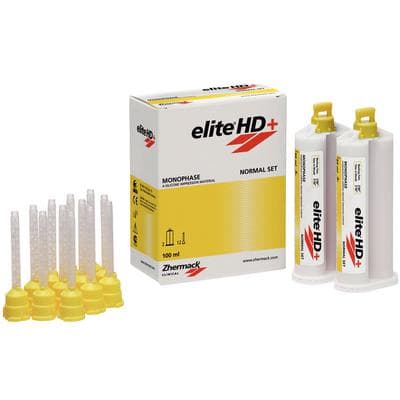 Elite HD+ Monophase VPS Impression Material, Regular Set, 2 x 50 ml Cartridges, Yellow, 12 Mixing Tips, C202020 thumbnail 6