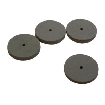 Pacific Abrasives Pre-Polisher Medium Dark Grey Square Edge Wheel, 7/8" x 1/8", 100/Box - Pre-polisher Medium Dk Grey - Image 1