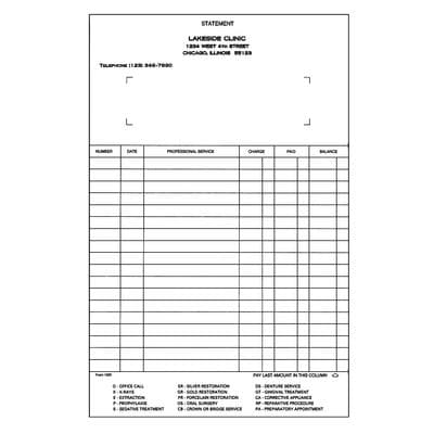 Control-O-Fax Ledger Cards, Personalized, White, 2-Sided, 5-1/2" x 8-1/2", 500/Pkg - Ledger Cards, Personalized, White, 500/Pkg - Control-O-Fax - Image 1