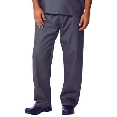 Fashion Seal Healthcare® Unisex Fashion Scrub Pants, 65/35 Fashion Poplin®, Pewter, 2XL, Drawstring Waist - Fashion Seal Healthcare® Unisex Fashion Scrub Pants – 65/35 Fashion Poplin®, Pewter - 2 XL - Image 1