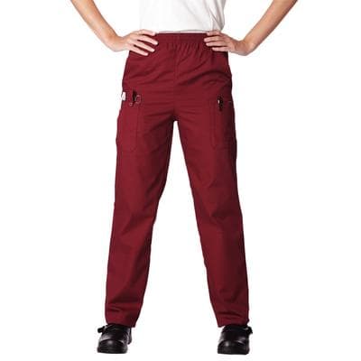 Fashion Seal Healthcare® Unisex Ultimate Pants, 65/35 Fashion Poplin®, Burgundy, 3XL, Drawstring Waist, 5 Pockets - Fashion Seal Healthcare® Unisex Ultimate Pants, 65/35 Fashion Poplin® - Burgundy, 3 XL - Image 1