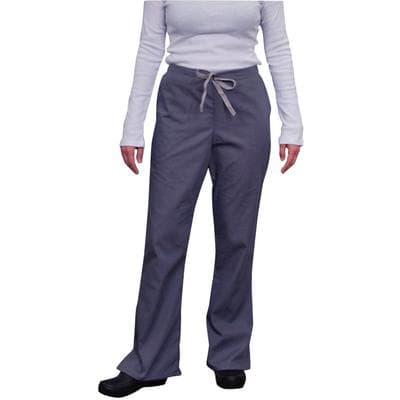 Fashion Seal Healthcare® Ladies' Drawstring Flare Pants, Regular Sizing - Pewter, Extra Small thumbnail 2