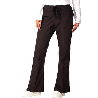 Fashion Seal Healthcare® Ladies' Drawstring Flare Pants, Regular Sizing - Black, 2XL - Fashion Seal Healthcare® Ladies' Drawstring Flare Pants, Regular Sizing - Black, 2 Extra Large - Image 1