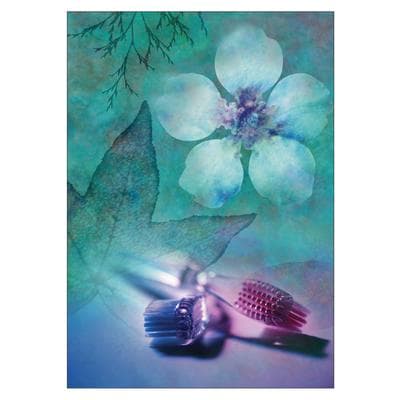 Reminder (DDS) Personalized Postcards, Toothbrush with Teal Background, 4-1/4" W x 6" H, 100/Pkg - Reminder (DDS) Personalized Postcards, 100/Pkg - Toothbrush With Teal Background, 4-1/4" W x 6" H - Image 1