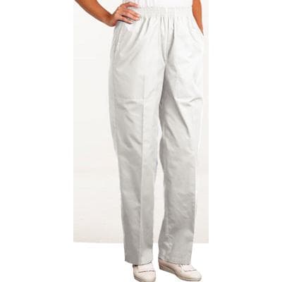 Fashion Seal Healthcare® Ladies' Fashion Pants, 65/35 Fashion Poplin®, White, Medium, 1/Pkg - Fashion Seal Healthcare® Ladies’ Fashion Pants, 65/35 Fashion Poplin® - White, Medium - Image 1