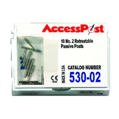 AccessPost Stainless Steel Post Refill, Size #2, Blue, 10/Pk, 530-02 thumbnail 5