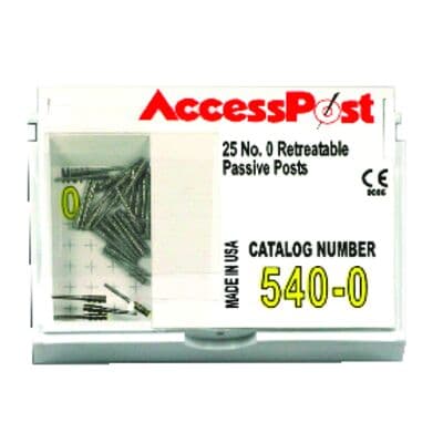 AccessPost Stainless Steel Economy Refill Kit, Size 0, Yellow, 25/Pkg, 540-0 thumbnail 5