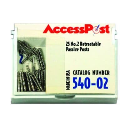 AccessPost™ Stainless Steel Posts – Economy Refill Kit, Size 2, Blue, 25/Pkg, #540-02 thumbnail 3