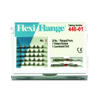 Flexi-Flange Stainless Steel Post Economy Refill, Size #1, Red, 30/Pk, 440-01 thumbnail 6