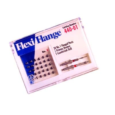 Flexi-Flange Stainless Steel Post Economy Refill, Size #1, Red, 30/Pk, 440-01 thumbnail 5