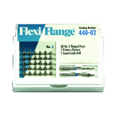 Essential Dental Systems Flexi-Flange Stainless Steel Post Economy Refill, Size #2 Blue, 30/Pk, 440-02 thumbnail 5