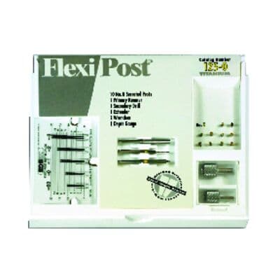 Flexi-Post Titanium Standard Introductory Kit, Size 0, Yellow, 10 Posts with Reamers, Wrenches, Extender and Gauge, #125-0 thumbnail 2