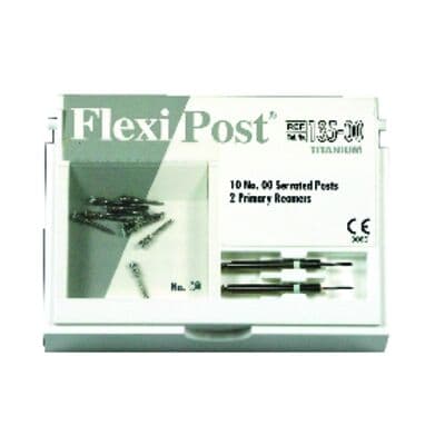 Flexi-Post Titanium Prefabricated Split Shank Post Refill Kit, Size 00, White, 10/Pkg, 135-00 thumbnail 12
