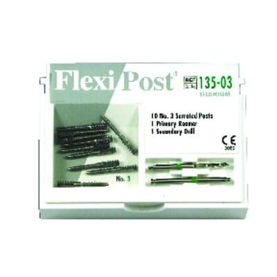 Flexi-Post Titanium Prefabricated Post Refill Kit, Size 3, Green, 10/Pkg, 135-03 thumbnail 11