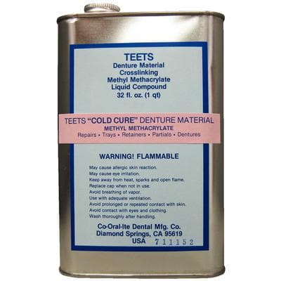Teets Cold Cure Denture Liquid, 32 oz/Bottle, Co-Oral-Ite Dental, 8503 thumbnail 5
