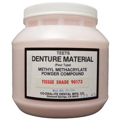 Teets Denture Material – Pour Type, Powder – Tissue Shade, 2-1/2 lb - Teets Denture Material – Pour Type, Powder - Tissue Shade, 2-1/2 lb - Image 1