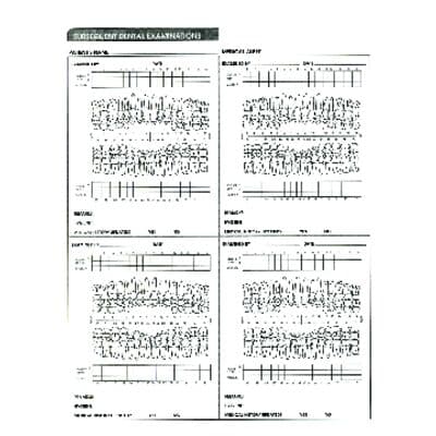 Dental Subsequent Exam Form, 80 lb Offset Stock, 8-1/2" W x 11" H, 100/Pkg - Dental Subsequent Exam Form, 80 lb Offset Stock, 8-1/2" W x 11" H, 100/Pkg - Form - Image 1
