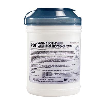 Sani-Cloth® AF3 Germicidal Disposable Wipes, Large, 6" x 6.75", 160/Canister, SANAFL3 thumbnail 3