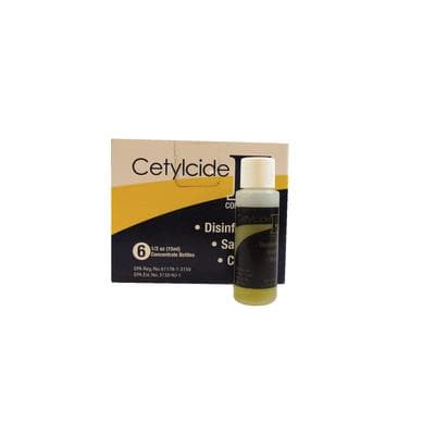 Cetylcide-II Hard Surface Disinfectant Concentrate, 1/2 oz (15 mL) Bottles, Lemon Scent, 6/Pack, Ref 0158 thumbnail 10