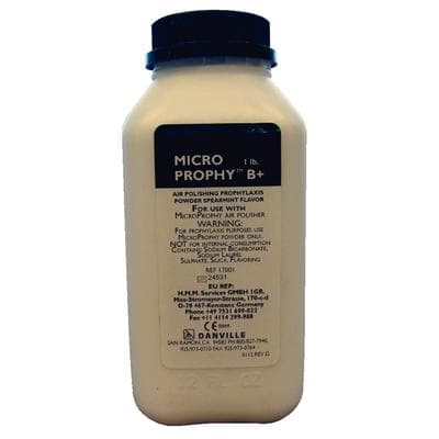 B+ Sodium Bicarbonate Prophy Powder, Spearmint, 1 lb Bottle - B+ Sodium Bicarbonate, 1 lb - B+ Sodium Bicarbonate, 1 lb - Image 1