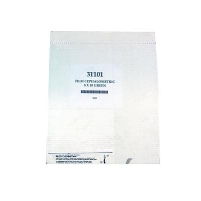 Flow X-Ray Cephalometric Film, Green Sensitive, 8" x 10", 100/Box, 31101 thumbnail 4