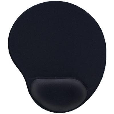Gel Mouse Pad, 9" W x 10" D x 1" H, Black, CCS 55151 - Gel Mouse Pads, 9 W x 1 H x 10 D - Black - Image 1