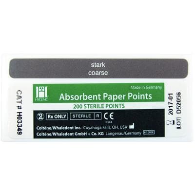 Hygenic Absorbent Paper Points, Coarse, White, Conventional Taper, Sterile, 200/Box, H03349 thumbnail 16