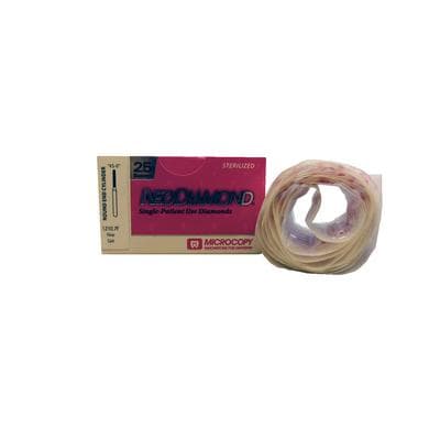 NeoDiamond® Crown/Bridge & Operative Diamond Burs – FG, Cylinder, Fine, Red, Round End Cylinder, #881, 0.9 mm Diameter, 7.0 mm Length, 25/Pkg, 1210.7F thumbnail 5