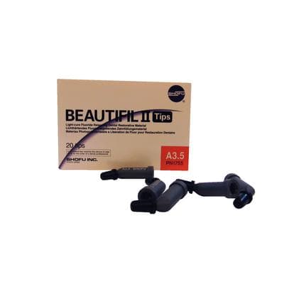 Beautifil II Universal Nano-Hybrid Composite, Light-Cure, Compule Tips Refill, 0.25 g, Shade A3.5, 20/Pk, 1755 thumbnail 12