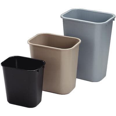 Standard Series Wastebasket, 13-5/8 Quart (3.25 Gallon), Black, RCP295500BK thumbnail 2
