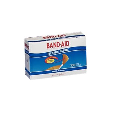 Band-Aid Flexible Fabric Adhesive Bandages, 1" x 3", All One Size, 100/Box, JOJ 4444 thumbnail 2