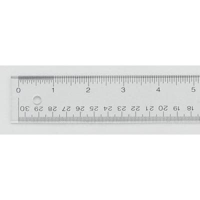 See-Through Acrylic Ruler, 12 Inch, Clear, ACM 10562 - See-Through Acrylic Ruler, 12" - Ruler - Image 1