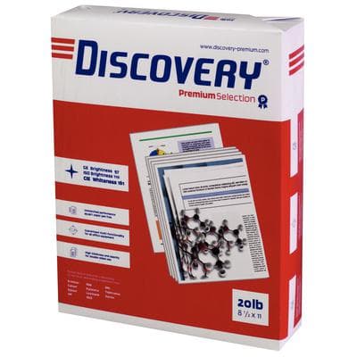Soporcel Discovery Multipurpose Paper, 20 lb, White, 8.5" x 11", 5000 Sheets/Carton, SNA 12534 - Soporcel Discovery Multipurpose Paper – 20 lb, White, 8.5" x 11", 5000/Carton - Paper - Image 1