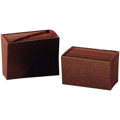 Smead Go-Anywhere Leather-Like Expanding File, Letter Size, A-Z, 21 Pockets, 12" x 10", Redrope, SMD 70425 thumbnail 2
