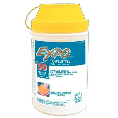 Expo Dry-Erase Board-Cleaning Wet Wipes, 6 x 9 Inches, 50 Wipes per Container, SAN 81850 thumbnail 2